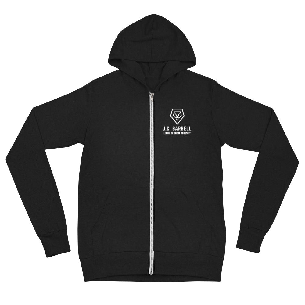 JC Barbell Unisex zip hoodie