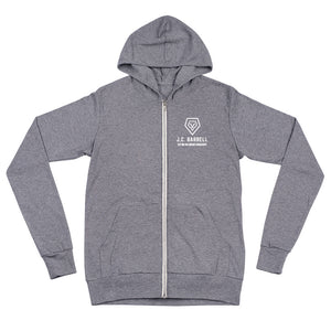 JC Barbell Unisex zip hoodie